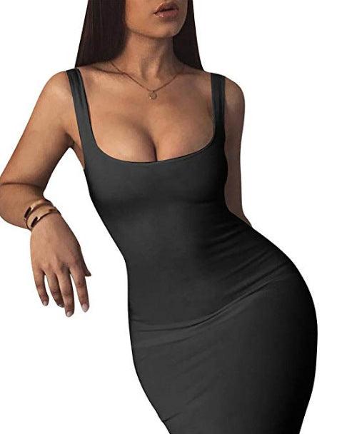 Womens Sexy Bodycon Tank Dress Sleeveless - Amazitshop