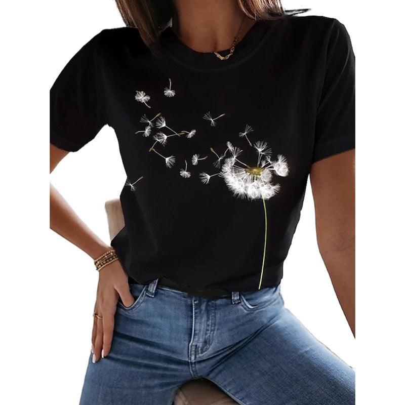 Women's Short - sleeved Tshirt Top - Amazitshop