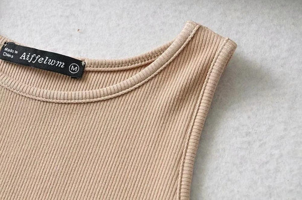 Women's Solid Color Fitness Sports Jersey Tank Top - Amazitshop