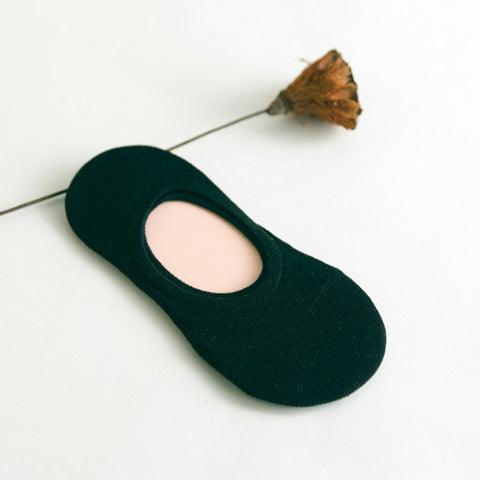 Women's Solid Color Socks Low Cut Shallow Mouth Leisure Boat Socks - Amazitshop