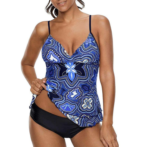 Women's Split Swimsuit Conservative Tankini - Amazitshop