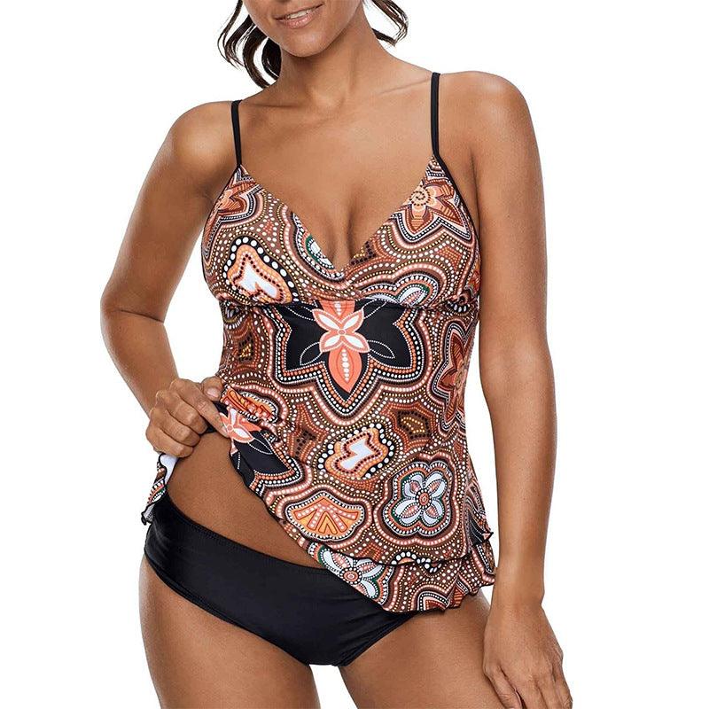Women's Split Swimsuit Conservative Tankini - Amazitshop