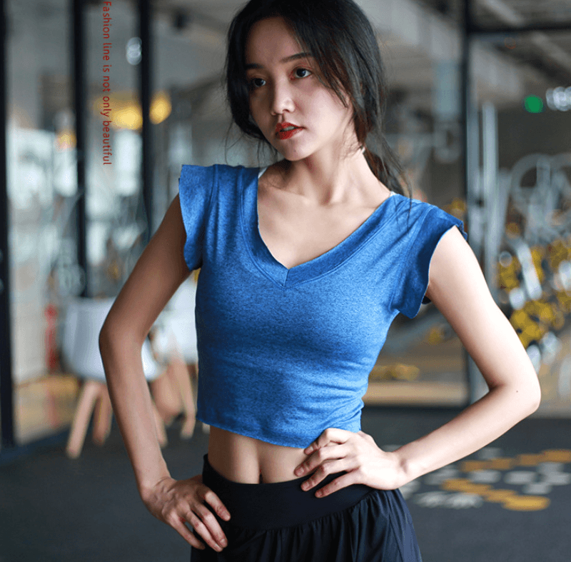 Women's sports shirt tops - Amazitshop