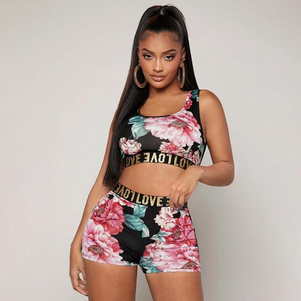 Women's Sports Swimwear Shorts Set - Amazitshop