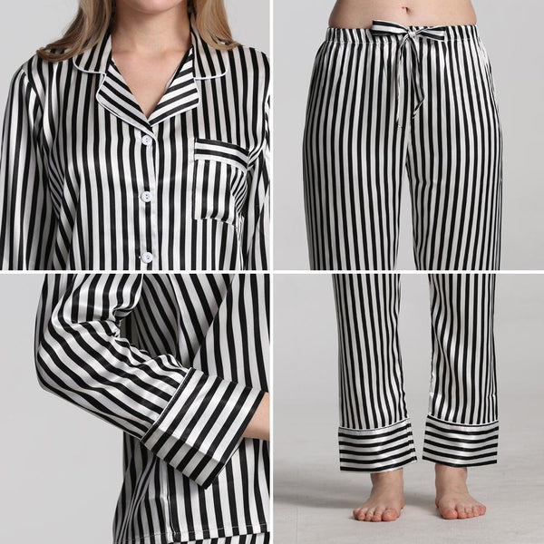 Women's striped home service - Amazitshop
