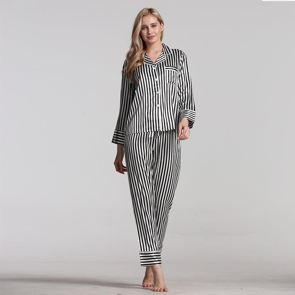 Women's striped home service - Amazitshop