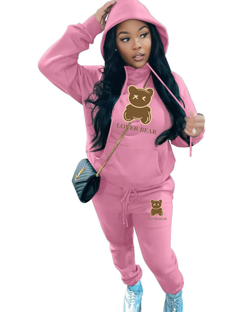 Women's Suit Hooded Sweatshirt And Sweatpants - Amazitshop