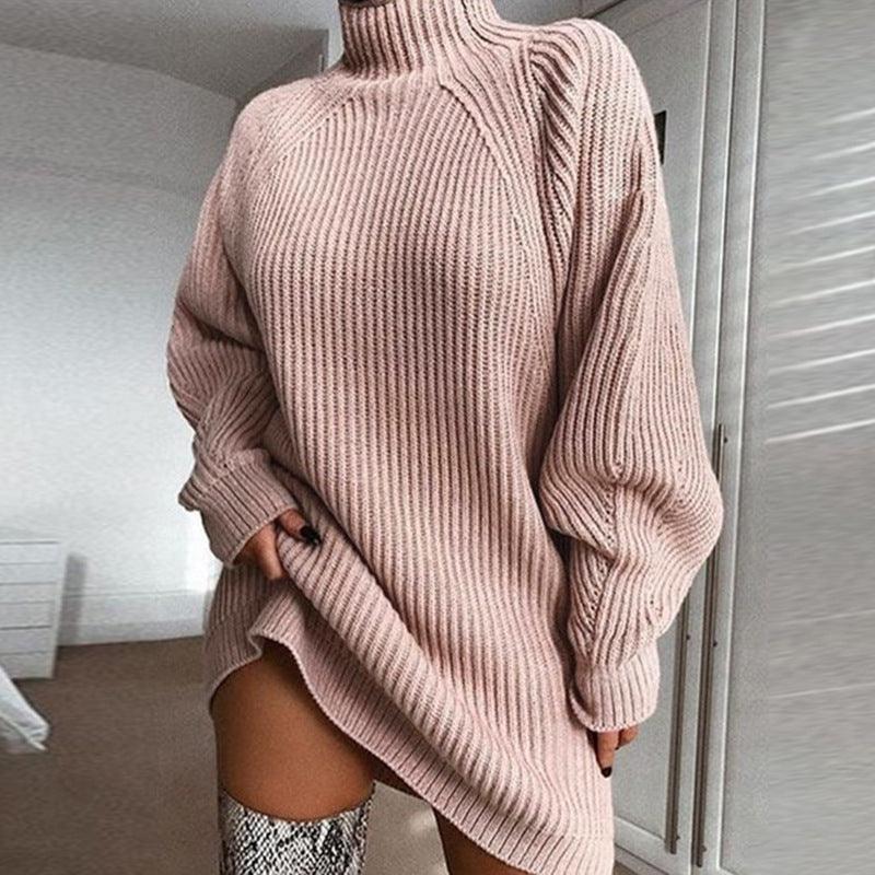 Women's Sweater Dress for Effortless Style - Amazitshop