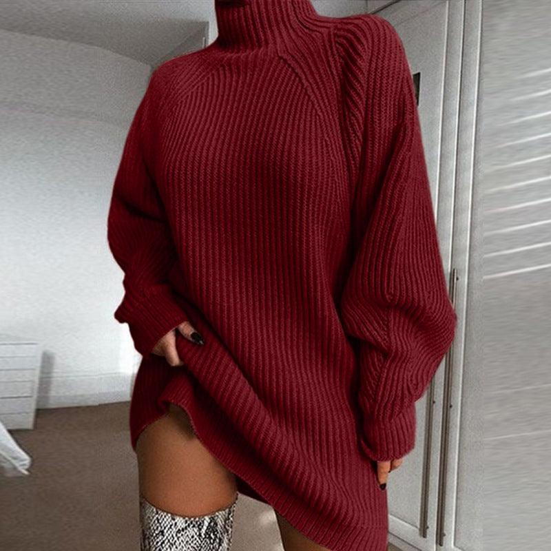 Women's Sweater Dress for Effortless Style - Amazitshop