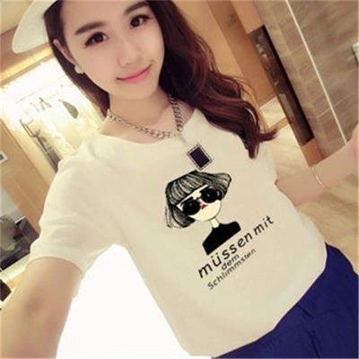 Women's t-shirt printing letters short - sleeved t-shirt women - Amazitshop