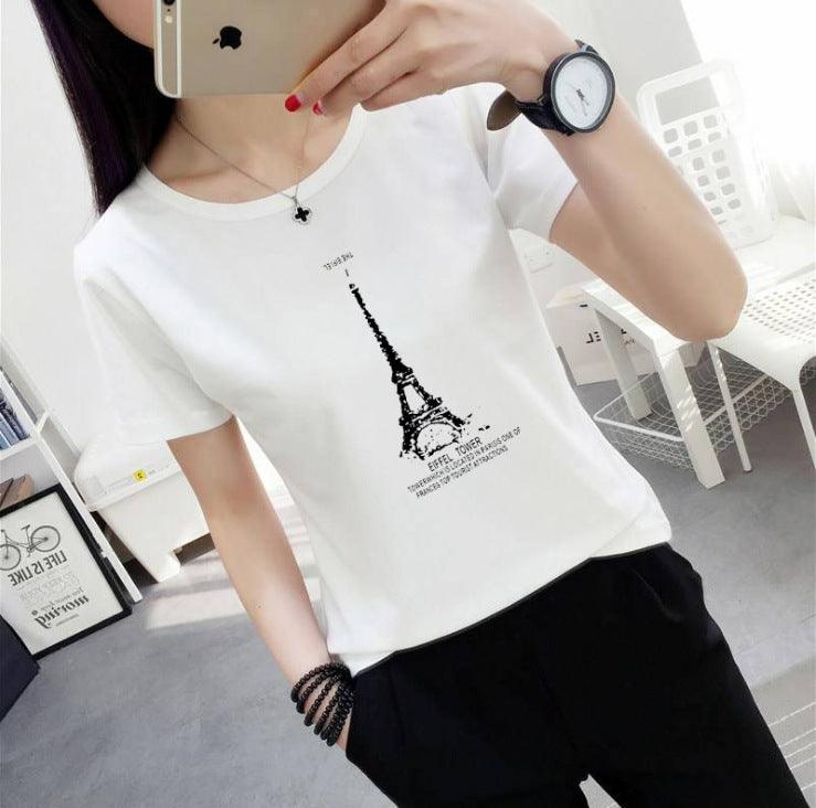 Women's t-shirt printing letters short - sleeved t-shirt women - Amazitshop