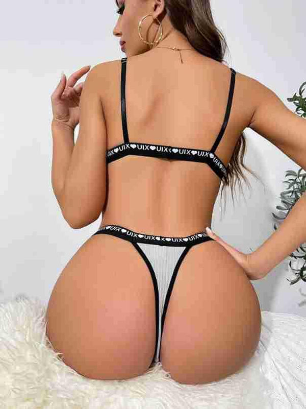 Women's Three - point Bra Panties Set - Amazitshop