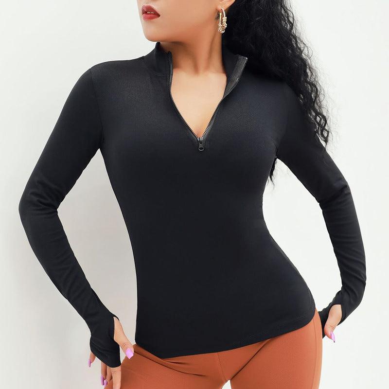 Women's Tight Fitness Exercise Long Sleeve Yoga Wear - Amazitshop