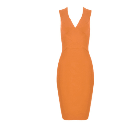 Womens V Neck Bandage Dress - Amazitshop