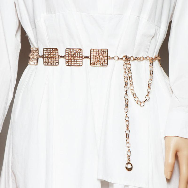 Women's Wild Belt With Suit Sweater Dress And Decorative Belt - Amazitshop