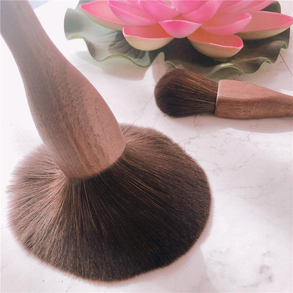 Wood Handle Makeup Brush Set Blush Brush Set Eye Eyeliner Powder Foundation Make Up Brushes Set - Amazitshop