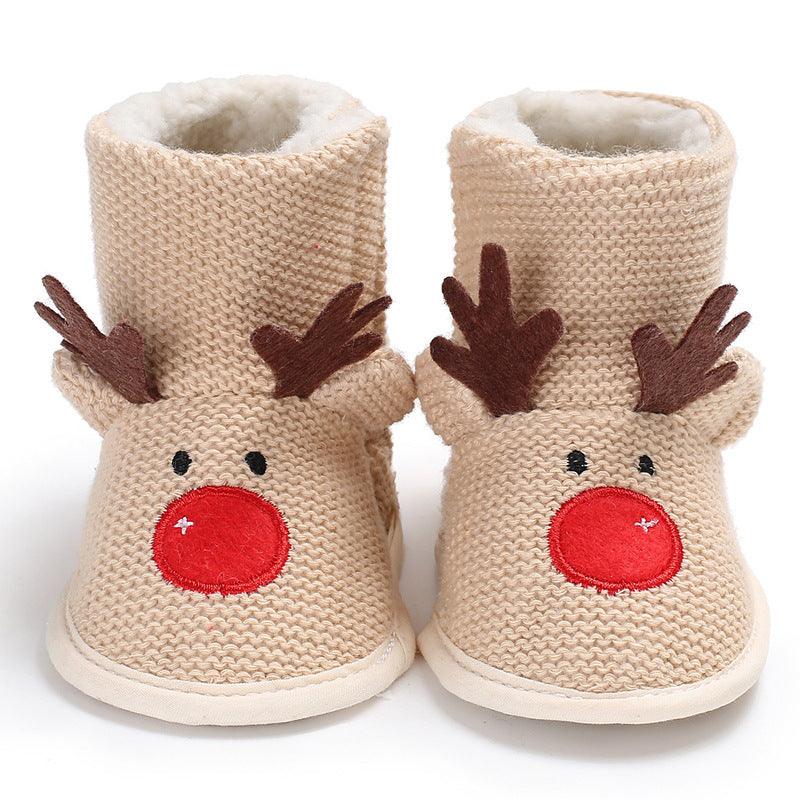 Wool Cartoon Shoes Soft Bottom For Boys And Girls - Amazitshop