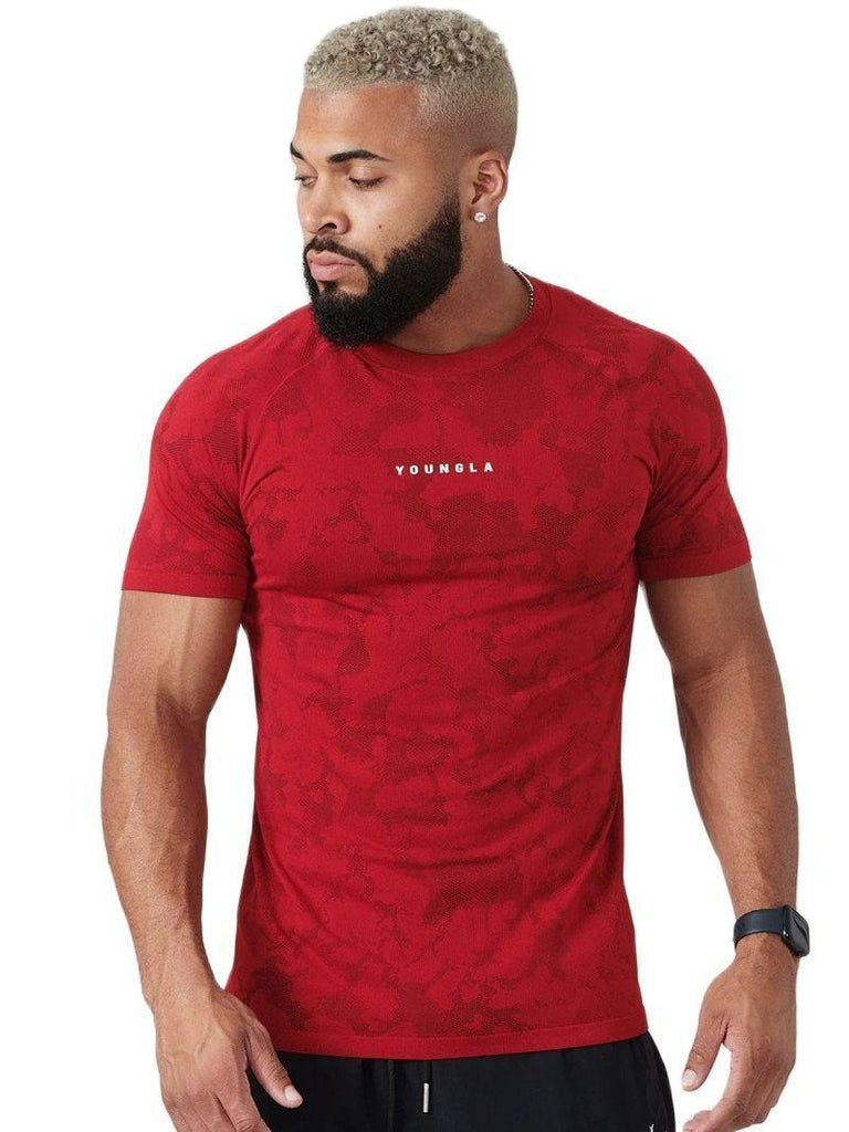 Workout Clothes Camouflage Sports T-shirt Men - Amazitshop