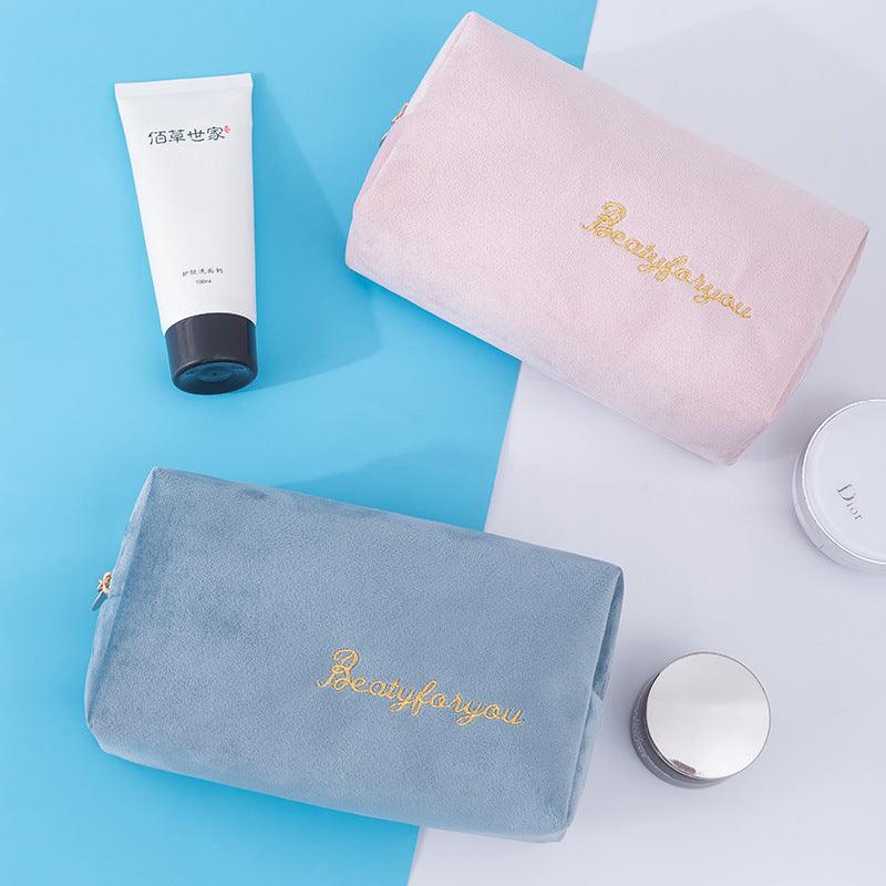 XZP Multifunction Travel Cosmetic Bag Women Makeup Bags Toiletries Organizer Solid Color Female Storage Make Up Case Necessaries - Amazitshop