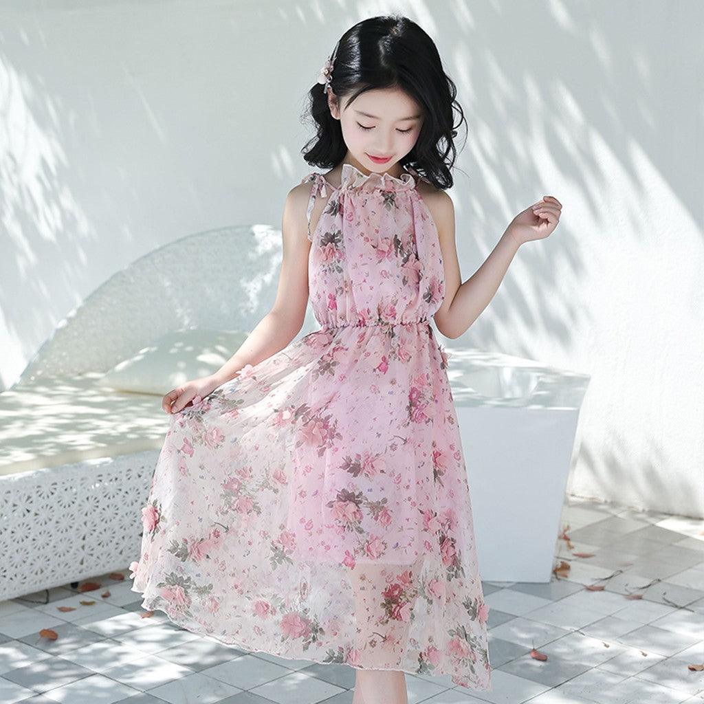 Years Sundress Little Toddler Party Cotton Kids Girls Dress - Amazitshop
