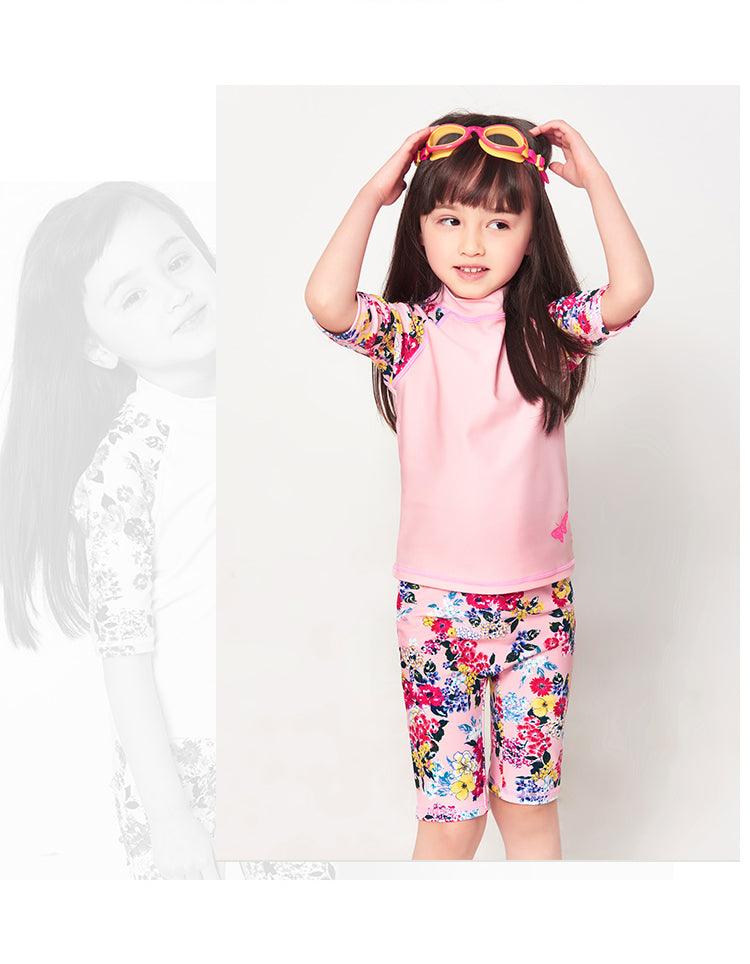 Yi Zi Children's Swimwear Girls Swimwear Baby Baby Split Pants Swimwear Big Kids Sunscreen Swimwear - Amazitshop