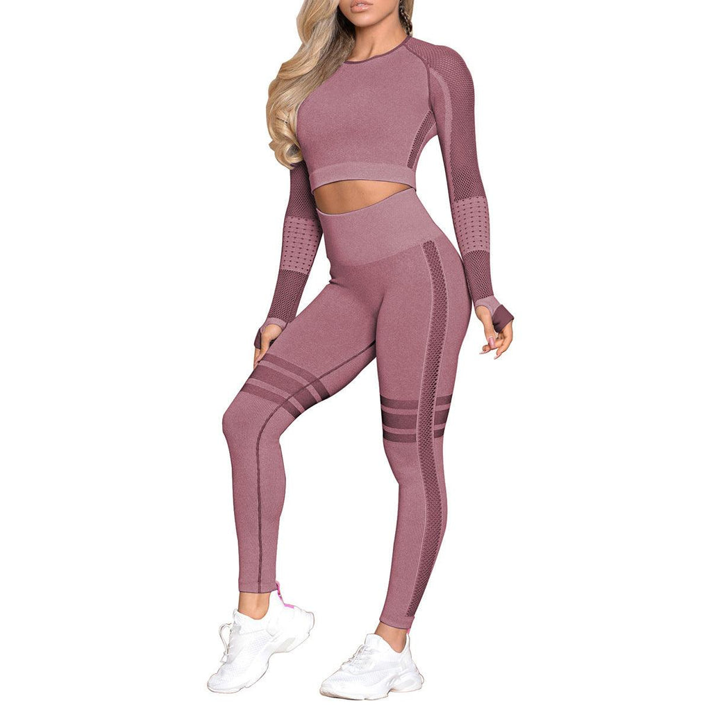 Yoga Crop Top Seamless Yoga sets - Amazitshop