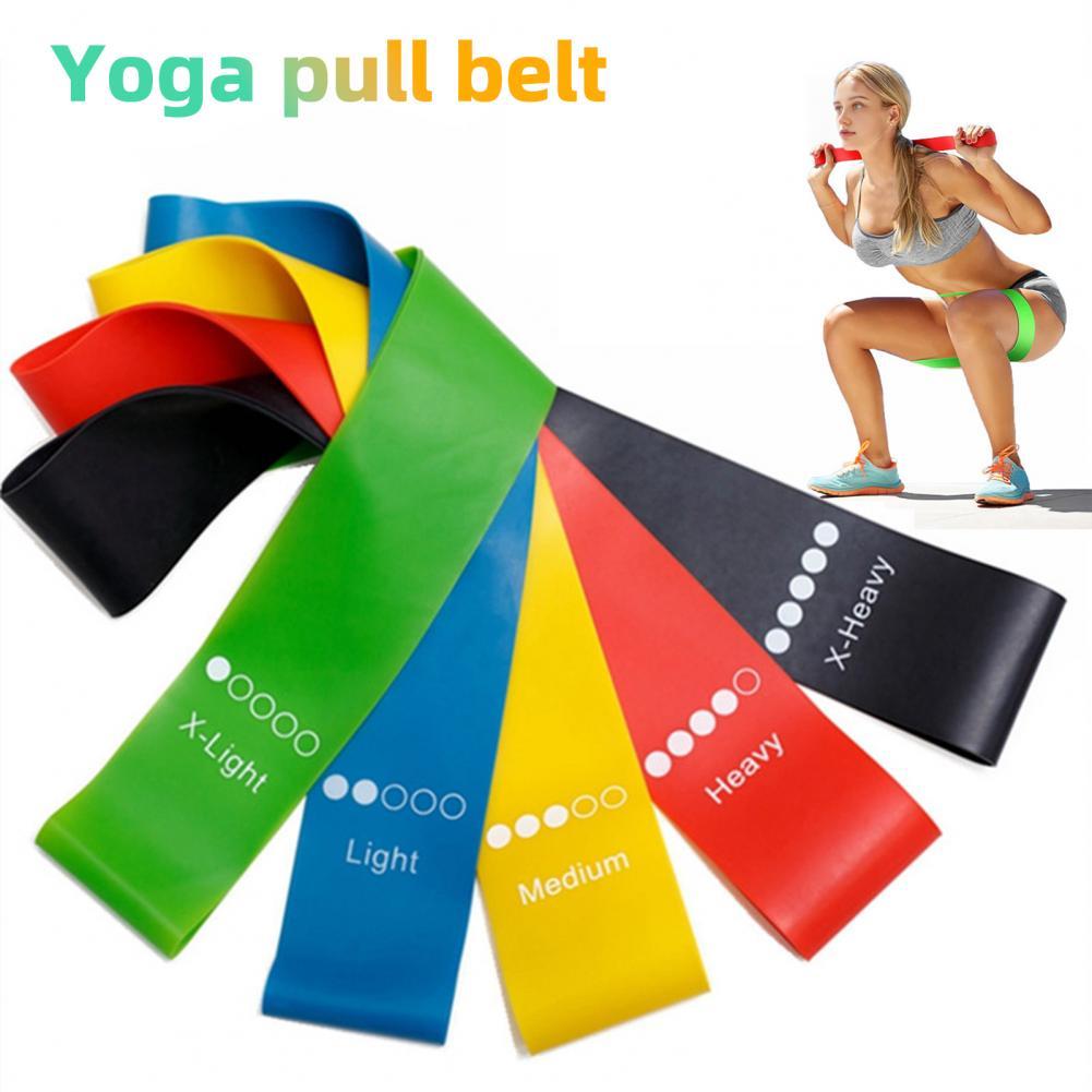 Yoga Resistance Rubber Bands Indoor Outdoor Fitness Equipment 0.35mm - 1.1mm Pilates Sport Training Workout Elastic Bands - Amazitshop
