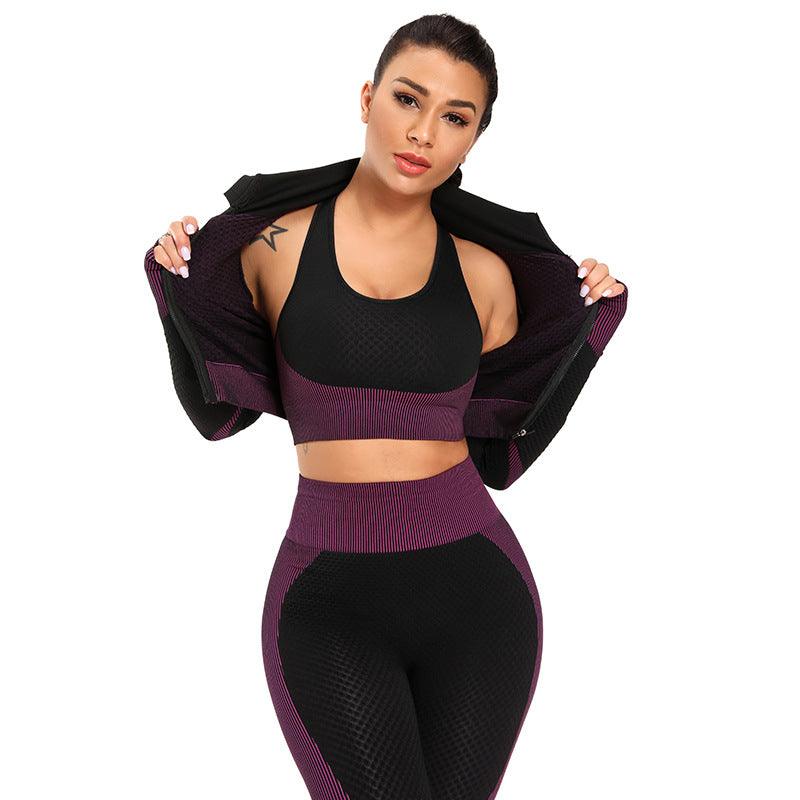 Yoga sets female sport gym suit - Amazitshop