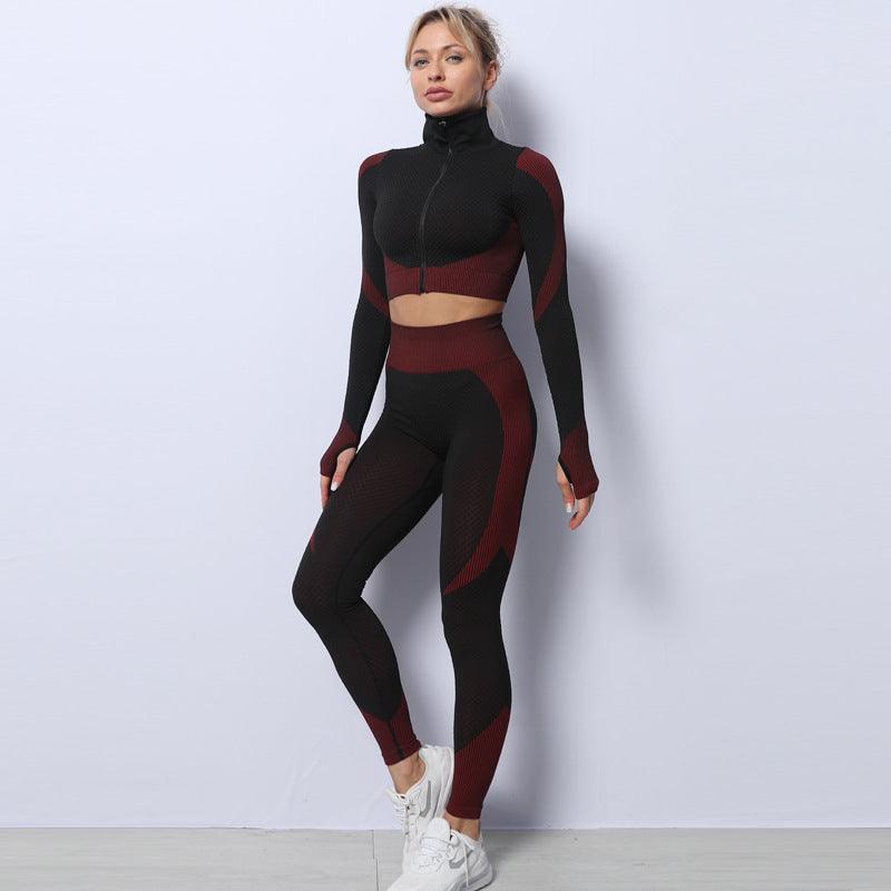 Yoga sets female sport gym suit - Amazitshop