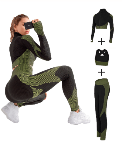 Yoga sets female sport gym suit - Amazitshop