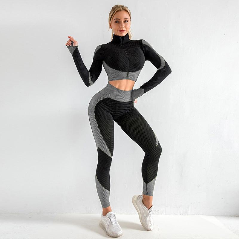 Yoga sets female sport gym suit - Amazitshop