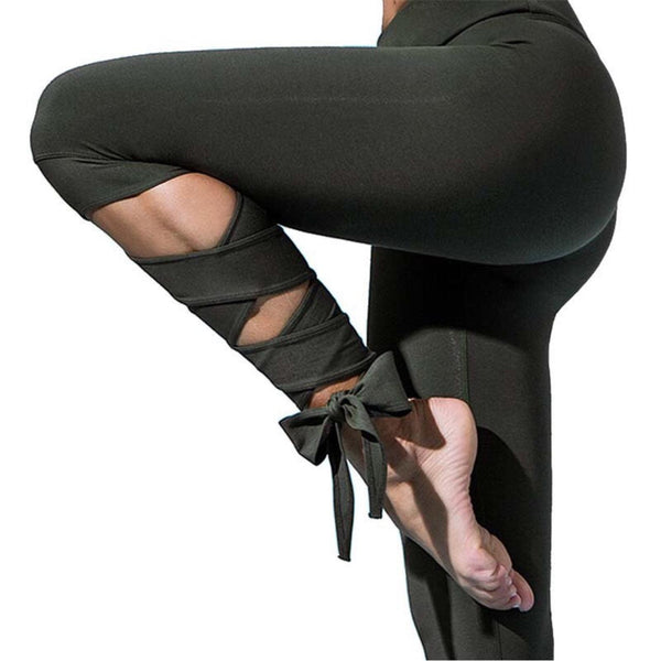 Yoga Sports Tight Leggings For Women Yoga Leggings fitness Pants dance ballet bandage leggings Women Running Tights - Amazitshop