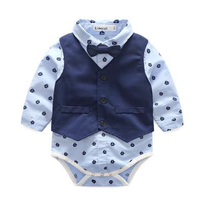 Young boy bow tie gentleman vest - Amazitshop