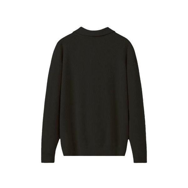Zipper Outerwear Sweater Men's Lapel Cardigan Sweater - Amazitshop