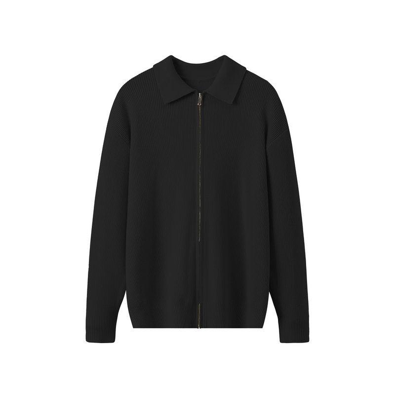 Zipper Outerwear Sweater Men's Lapel Cardigan Sweater - Amazitshop