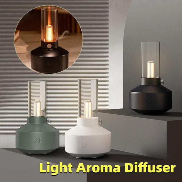 2023 Retro Light Aroma Diffuser Essential Oil LED Light Filament Night Light Air Humidifier For Home - Amazitshop
