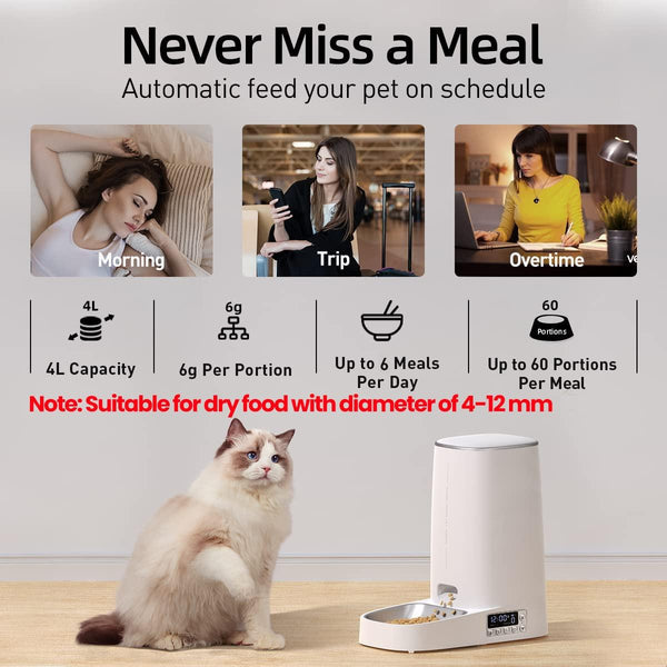 4L Automatic Pet Feeder Button - Amazitshop