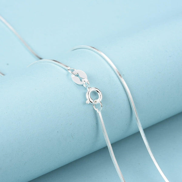 925 silver bare chain basic chain - Amazitshop