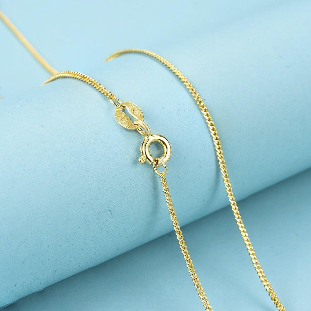 925 silver bare chain basic chain - Amazitshop