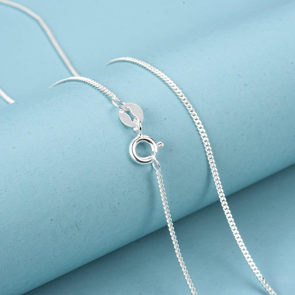 925 silver bare chain basic chain - Amazitshop