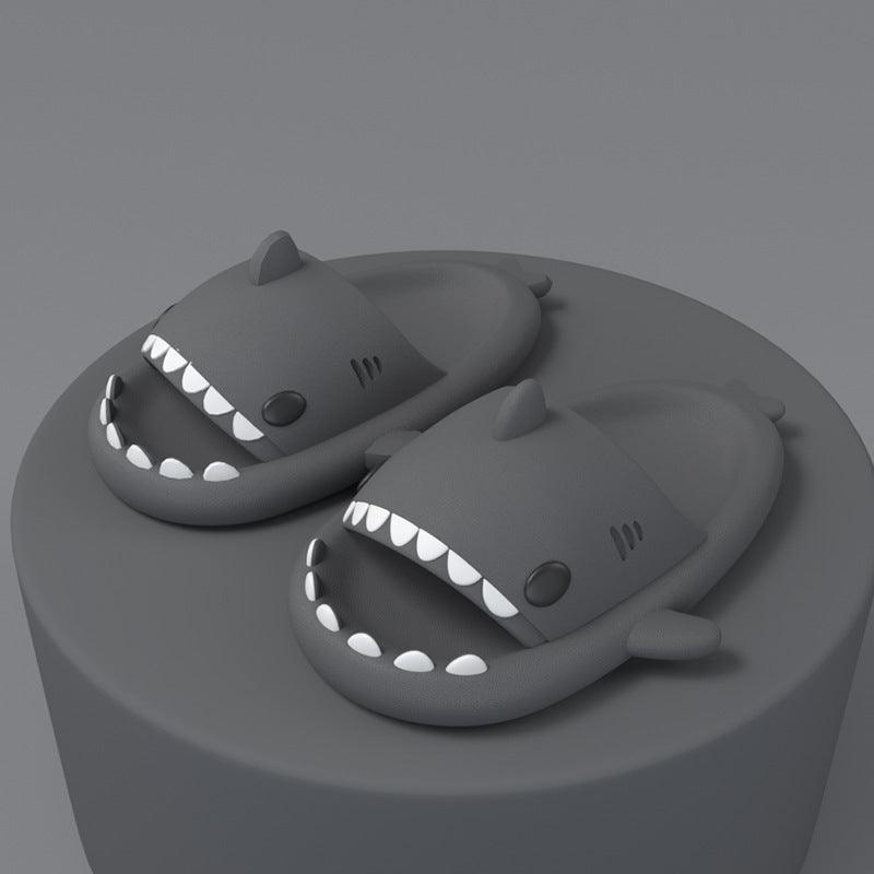 Adult's Slippers Indoor Outdoor Funny Shark Cartoon - Amazitshop