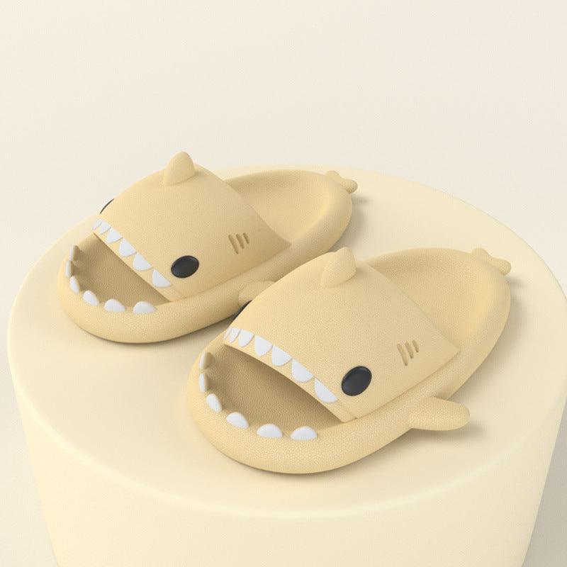 Adult's Slippers Indoor Outdoor Funny Shark Cartoon - Amazitshop