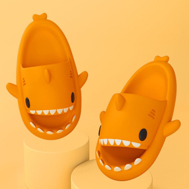 Adult's Slippers Indoor Outdoor Funny Shark Cartoon - Amazitshop