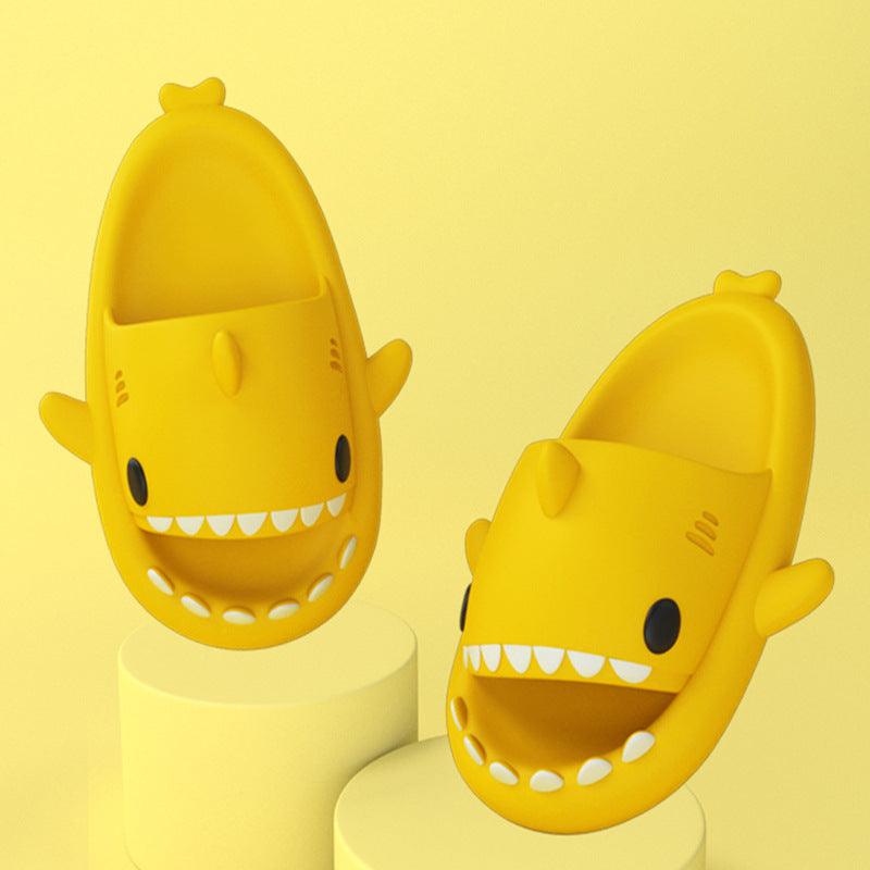 Adult's Slippers Indoor Outdoor Funny Shark Cartoon - Amazitshop