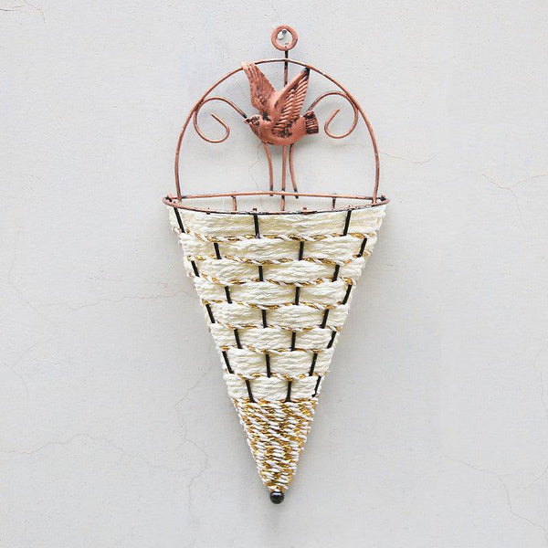 Artificial Flower Rattan Flower Basket Decoration Artificial Flower Straw Rattan - Amazitshop