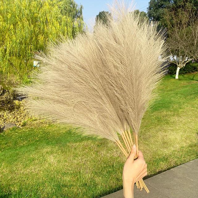 Artificial Pampas Grass Simulation Flower Plant Home Decoration - Amazitshop