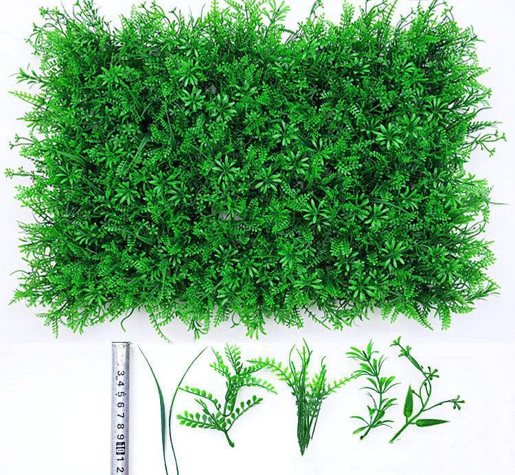 Artificial Plant Lawn Background Wall Simulation Wedding Home Decoration Green - Amazitshop