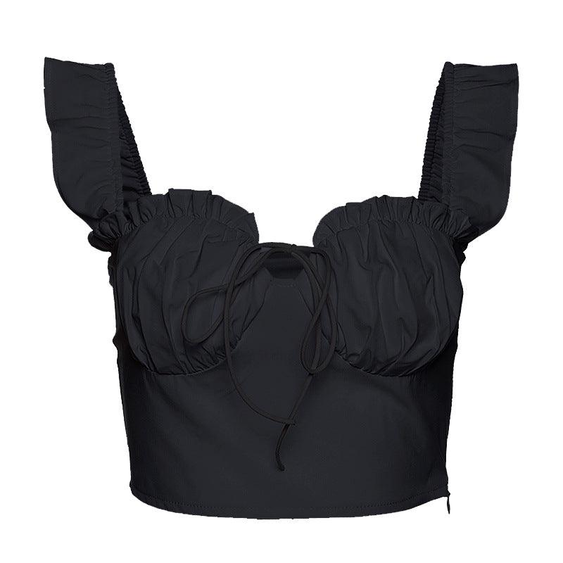 Best for All - match Outer Wear Sleeveless Pleated Waistcoat Women - Amazitshop