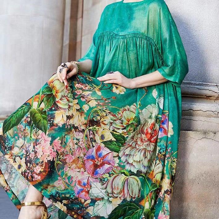 Best Genuine Quality Silky Printing Dress For Women - Amazitshop