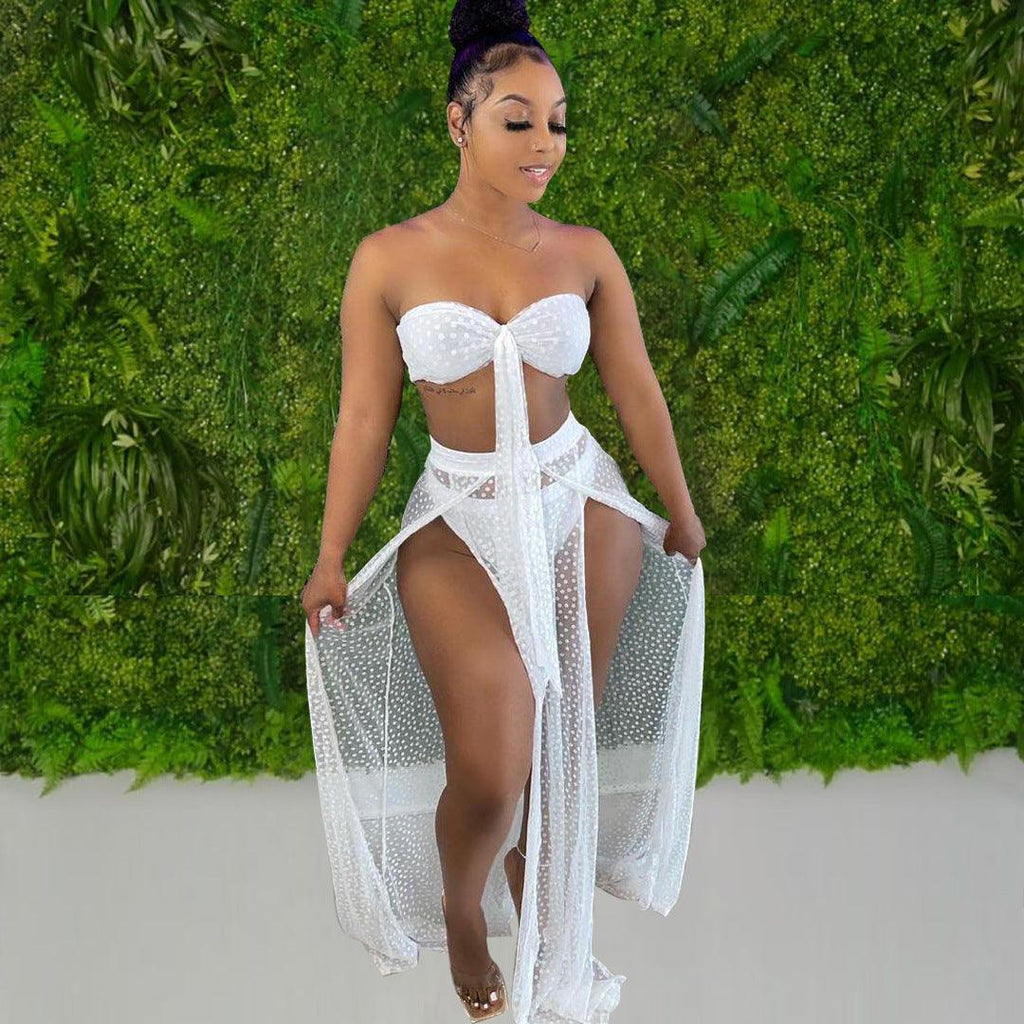 Bikini Set Women With Skirt 3 Piece Best Quality - Amazitshop